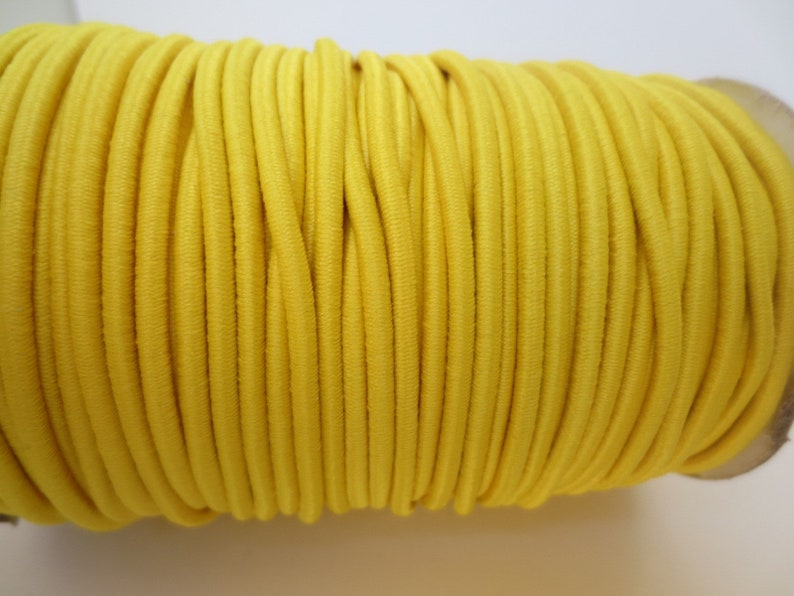 0.39 EUR1 m 3 m rubber cord 3 mm-GELB 110