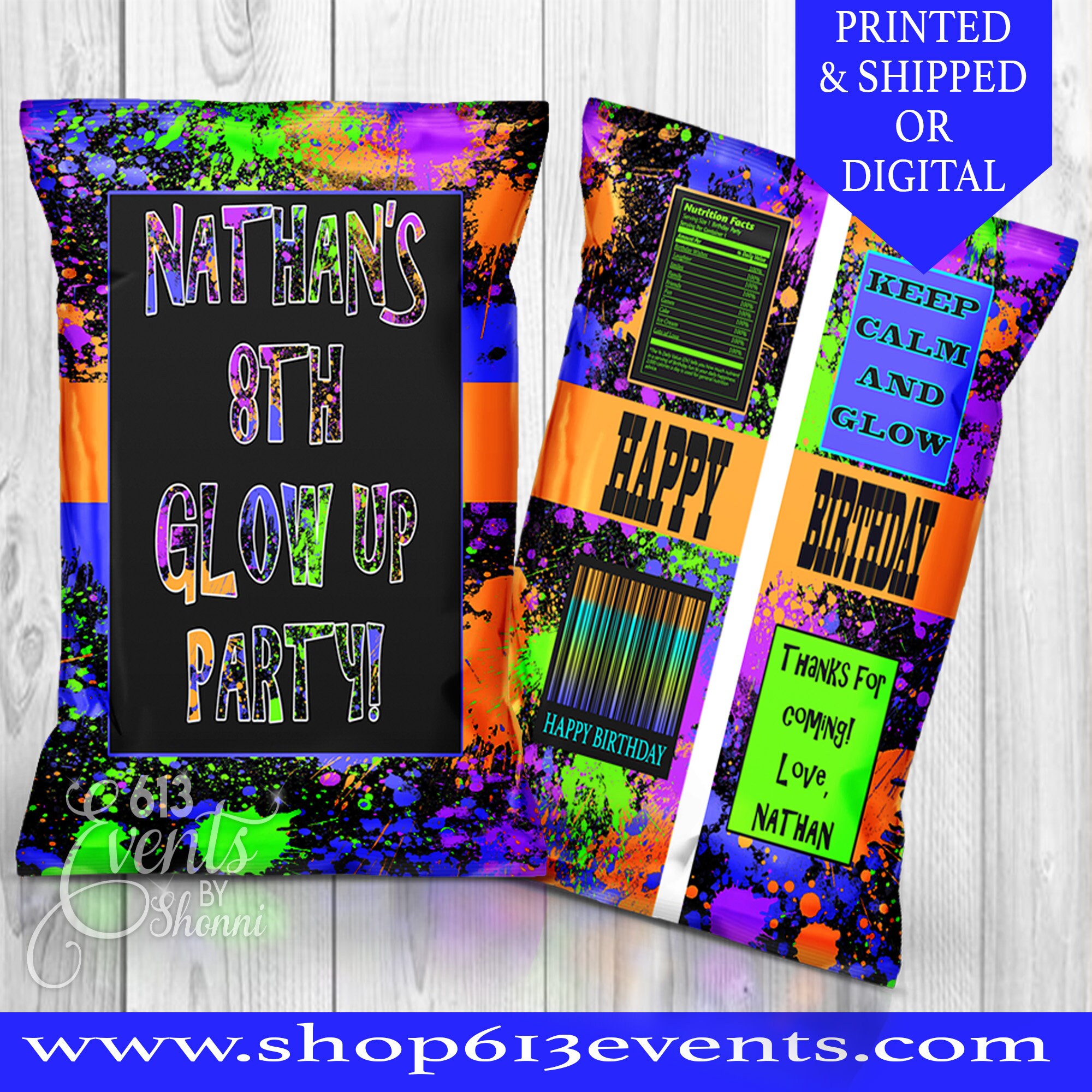 Glow Party Favors Glow Pop Rocks Neon Pop Rocks Glow Birthday-glow in the  Dark Favors Glow in the Dark Party-neon Party-neon Birthday 