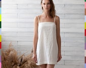 100 pure linen (Italy). Linen dress. Flax dress. Linen tunic. Italian linen.