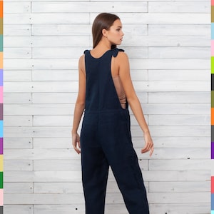 Wild honey pinstripe flared dungaree jumpsuit discount