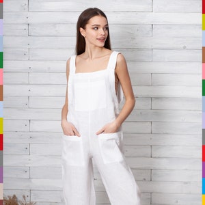 White overall jumper sale