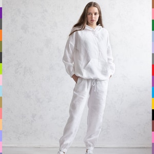 Linen Fitness Set. Linen Activewear. Sport Suit Women. Linen Sports Set. Workout Clothes. Women&#39;s Sportswear. 100% Pure Linen (Italy)