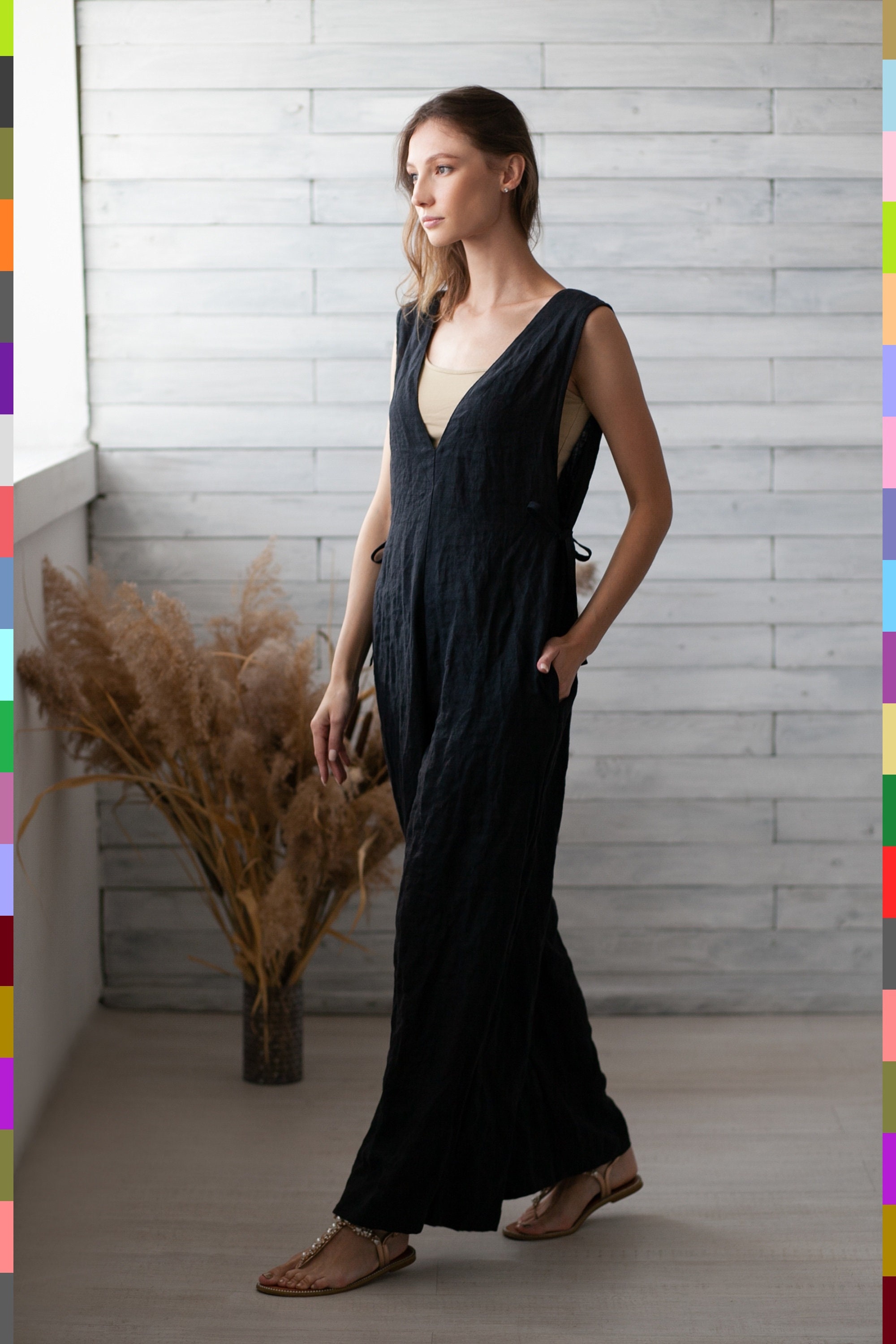 pure linen jumpsuit