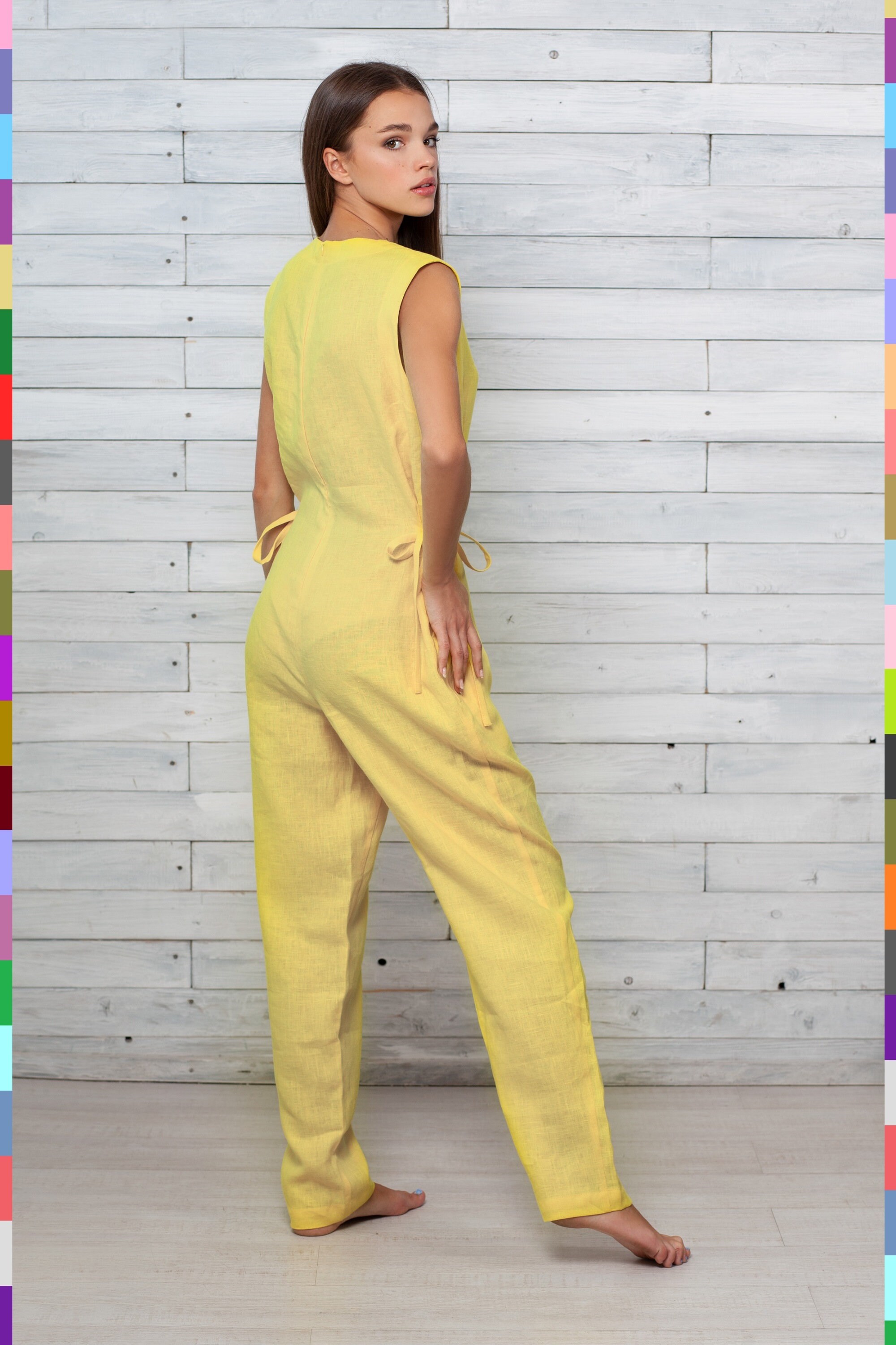 Loose Linen Jumpsuit. Oversized Jumpsuit. Summer Jumpsuit. Etsy