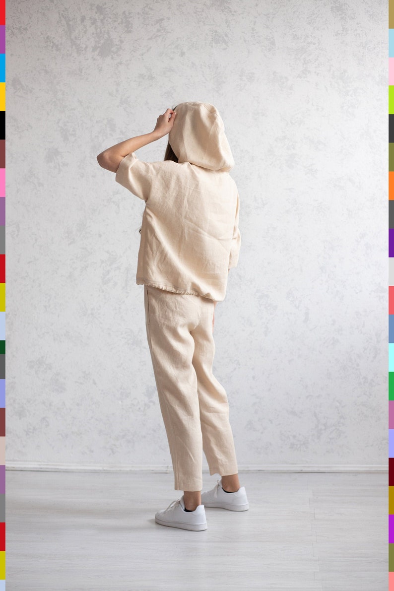 Women's Sport Suit Women. Flax Workout Clothes. Women Running Set. Everyday Active Sets. image 2