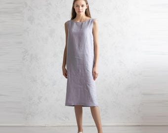 Linen Stella Dress in Antique Rose. Casual Pretty Linen Dress in Pink. -  Etsy