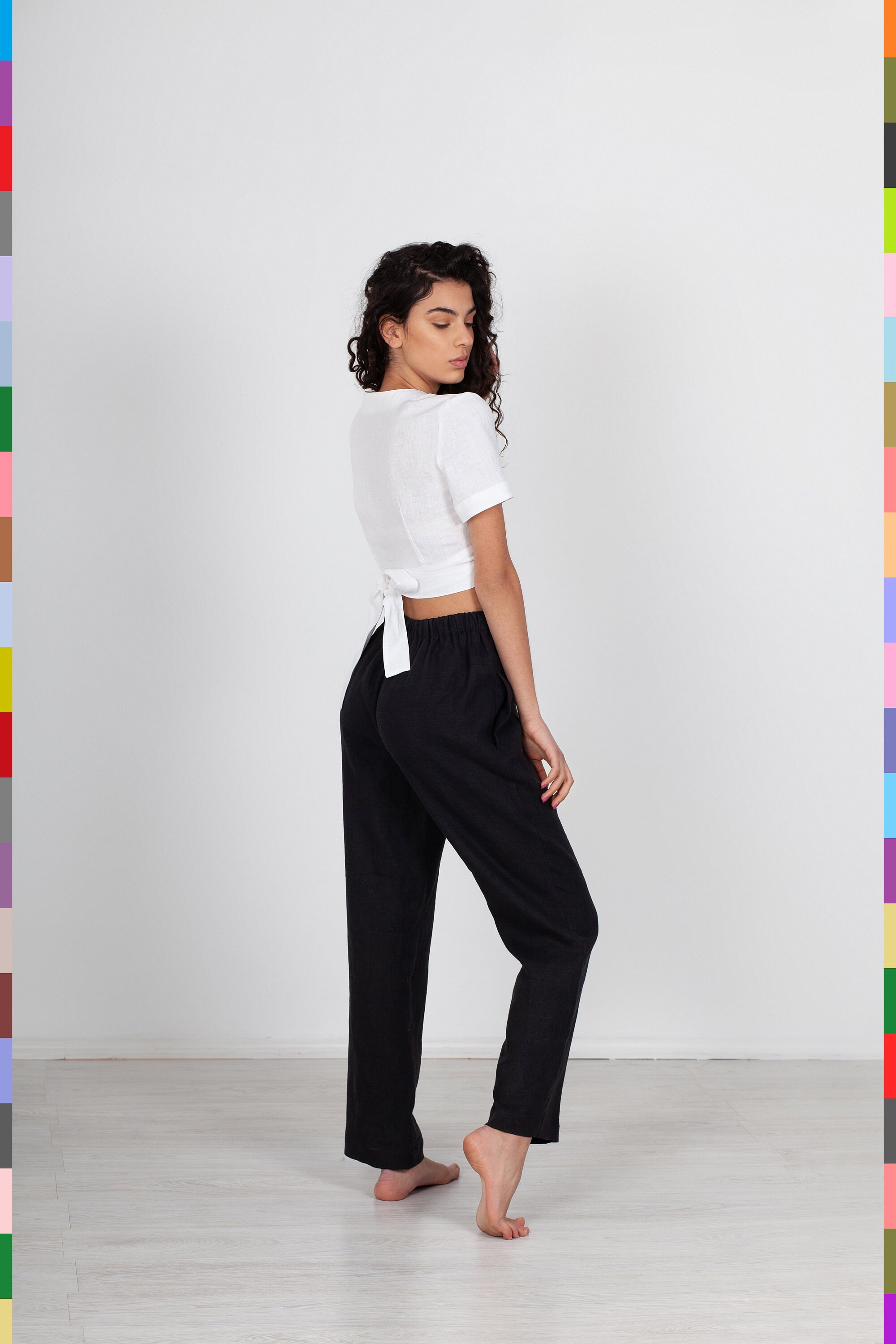 Black Linen Pants. Women Linen Pants. Slack Women Pants. Linen Etsy UK