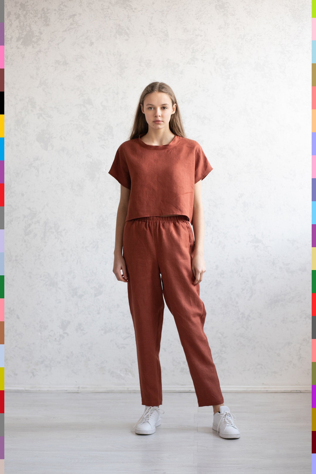 Linen Fitness Linen Sport Suit Linen