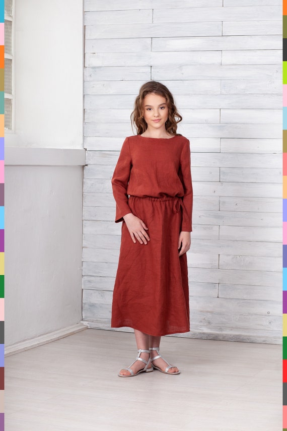 Robe fille automne sales