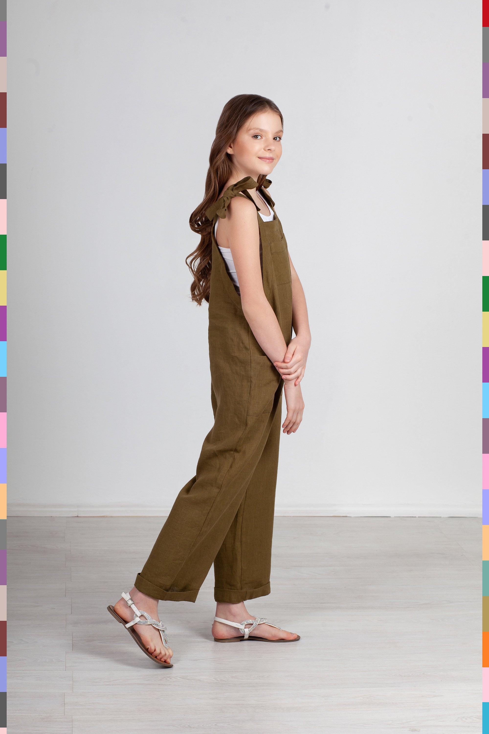 Boys khaki jumpsuit 2025