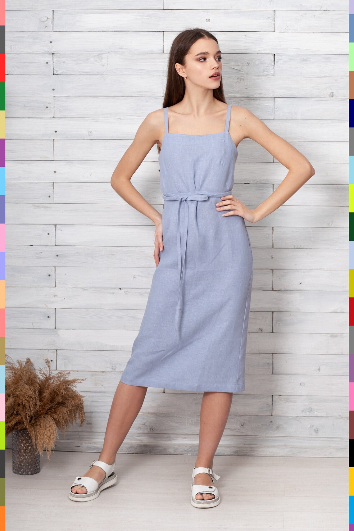 Purple Linen Dress. Soft Linen Dress. Summer Dresses. Open Etsy Canada