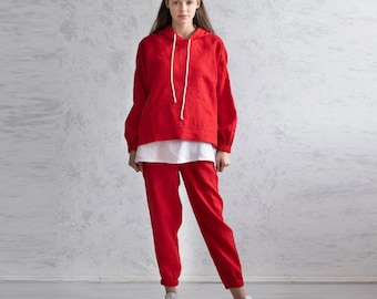 Linen Fitness Set. Women's Activewear. Sport Suit Woman. Women Running Set.