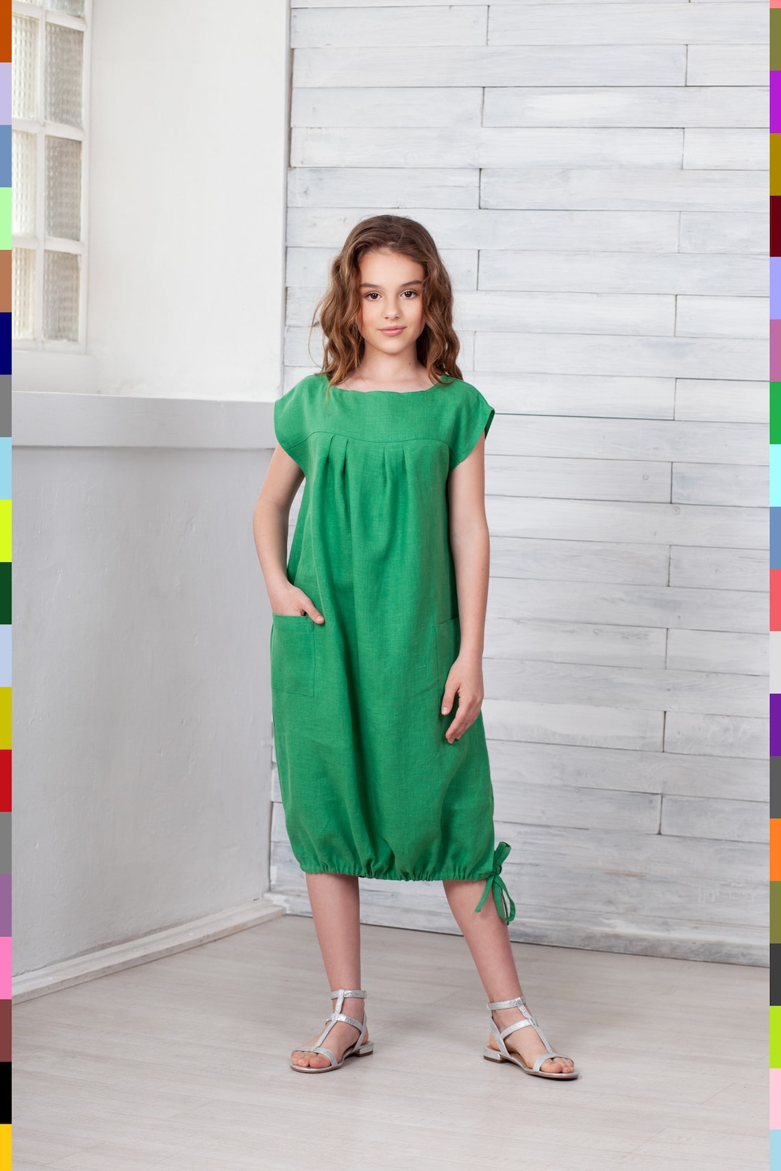 Summer Kids Dress. Kids Linen Dresses. Girl Linen Dress. Kids Etsy