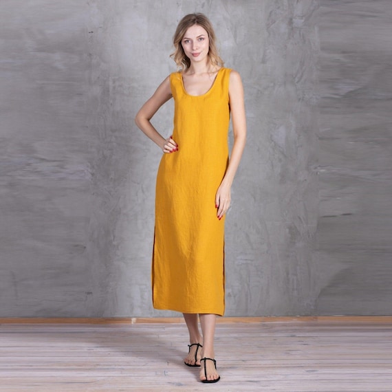 italian linen dresses ITALIAN LINEN DRESS MARLOES main image 1