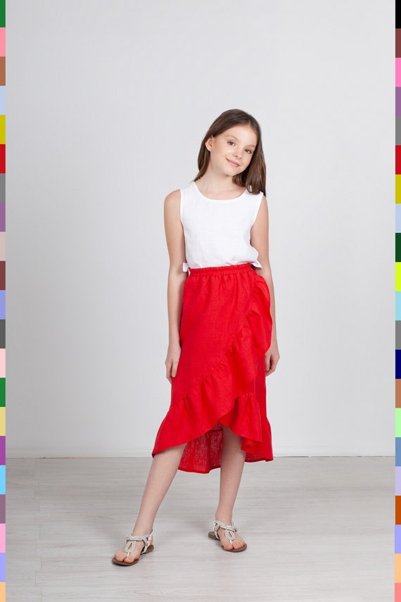 Jupe fille enfant Rouge - Vente en ligne de jupes pour filles