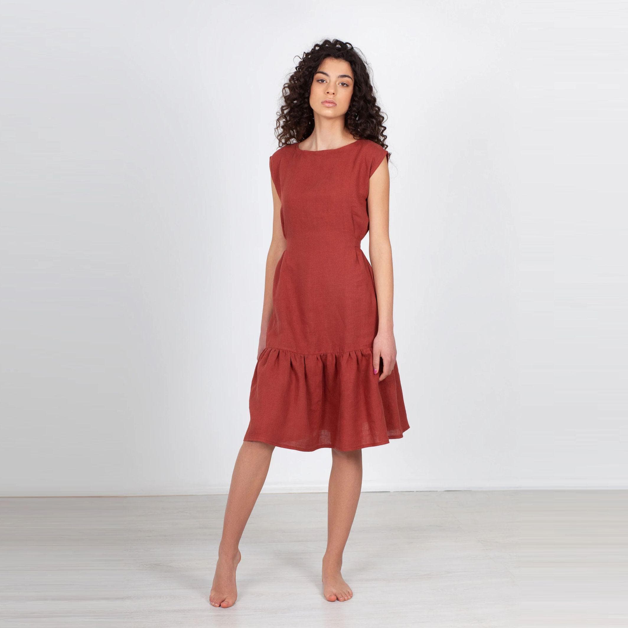 green emerald velvet dress dress 62916 100% linen made in Italy – ENJOY. Boutique main image 0