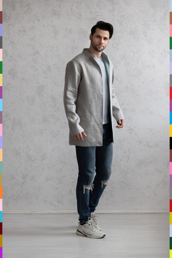 double faced jacket men