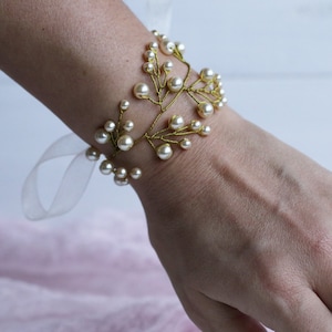 gold corsage and boutonniere set ivory corsage wristlet bridal wrist corsage prom corsage bracelet mariage bridesmaid corsage