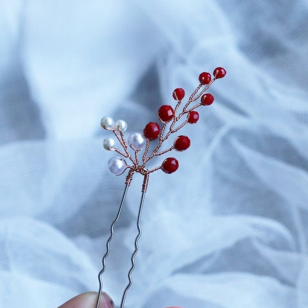 Flowers Bobby Pins Etsy