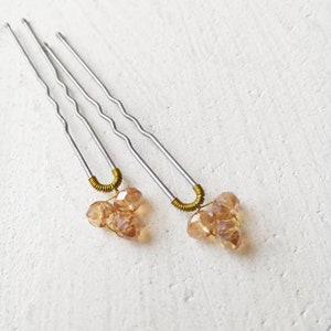Gold hair pin bridal hair pins wedding hair pieces fairy hair wedding bobby pins bridal head pieces crystal hair pins crystal headpiece