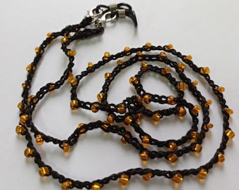 Brillenhouder leesbrilketting brillenketting lenzenvloeistofhouder brilstandaard brillenkoord kralenbrilketting lenzenvloeistofketting