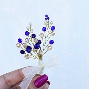 wedding boutonniere for men wrist corsage and boutonniere set navy boutonniere boutonnieres prom flower boutonniere bridesmaid corsage