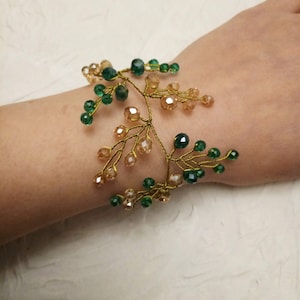 Emerald Corsage and boutonniere set bridal wrist corsage for prom flower wedding wrist corsage bridesmaid corsage wristlet corsage