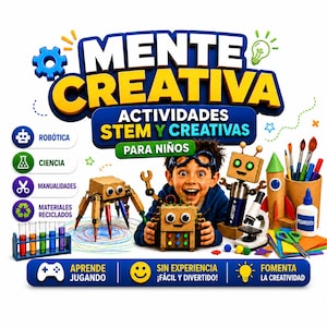 Kids STEM Activity Bundle: Robotics, Science, Coding & Recycled Crafts PDF | Creative Mind