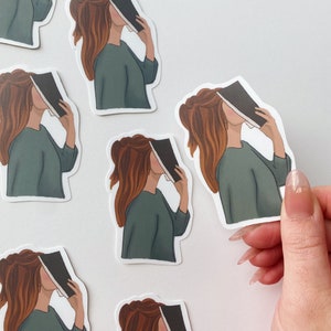 Neus in een boek-sticker, leesgrage merchandise, lezen, Kindle Unlimited, cadeaus voor lezers, TBR, boekaanbeveling, boekennerd, boekenstapel