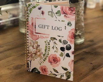 Bridal Gift Tracker | Gift Log Book | Bridal Shower | Wedding Day Gift Log