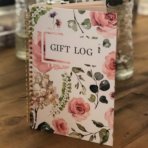 Bridal Gift Tracker Gift Log Book Bridal Shower Wedding Etsy