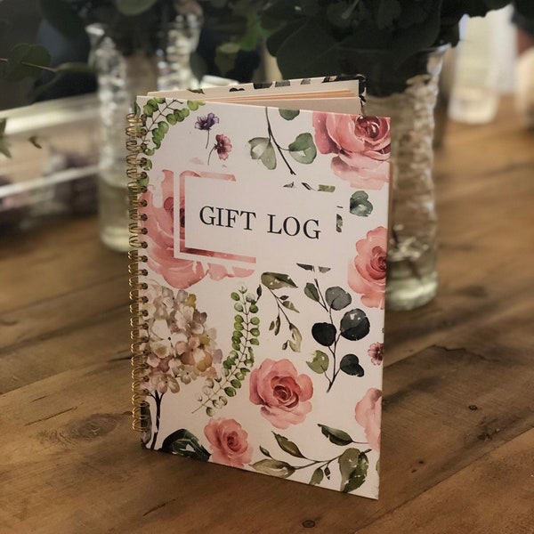 Bridal Gift Tracker | Gift Log Book | Bridal Shower | Wedding Day Gift Log