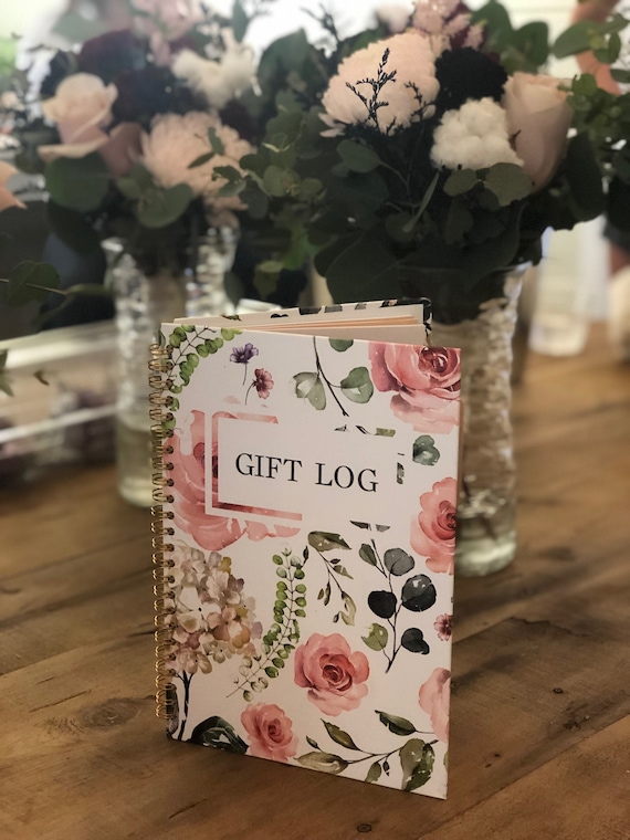 Bridal Gift Tracker | Gift Log Book | Bridal Shower | Wedding Day Gift Log