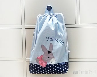 Diaper bag, bag, embroidered, toiletry bag, name, personalized, birth, diaper bag - toiletry bag - toiletry bag donkey