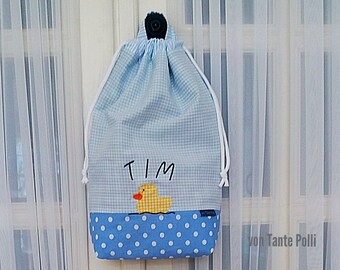 Diaper bag, bag, embroidered, toiletry bag, name, personalized, birth, diaper bag - toiletry bag