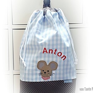Borsa per pannolini, borsa, ricamata, borsa da toilette, nome, personalizzata, nascita, borsa per pannolini - borsa da toilette - borsa da toilette mouse