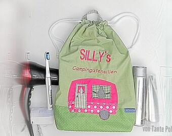 Diaper bag, bag, embroidered, toiletry bag, name, personalized, birth, toiletry bag