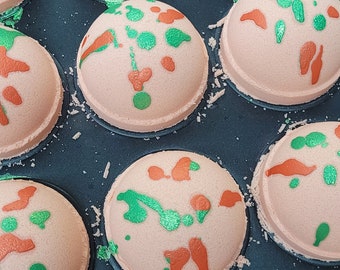 Mangue Papaye - Bombe de bain fait à la main au Québec, Boule de bain, Bath Bomb