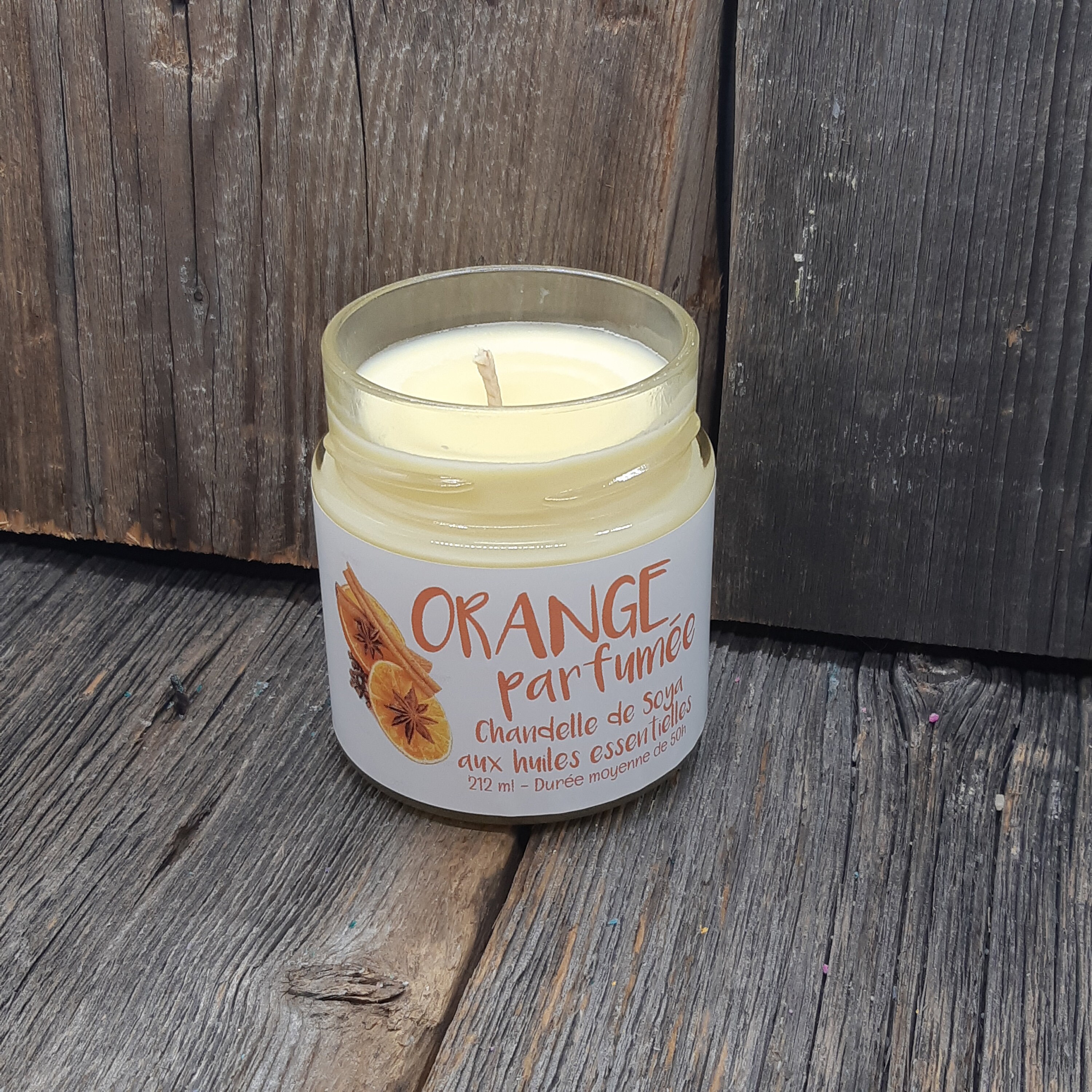 Orange parfumée Chandelle de soya aux huiles essentielles Etsy