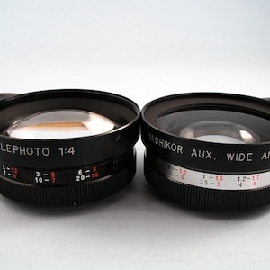 Yashica Electro 35 Lens Set Wide Angle & Telephoto
