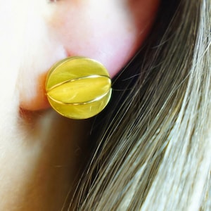 Ohrstecker ORANGEN, 18 ct Gold, 750 er Gelbgold, Ohrringe
