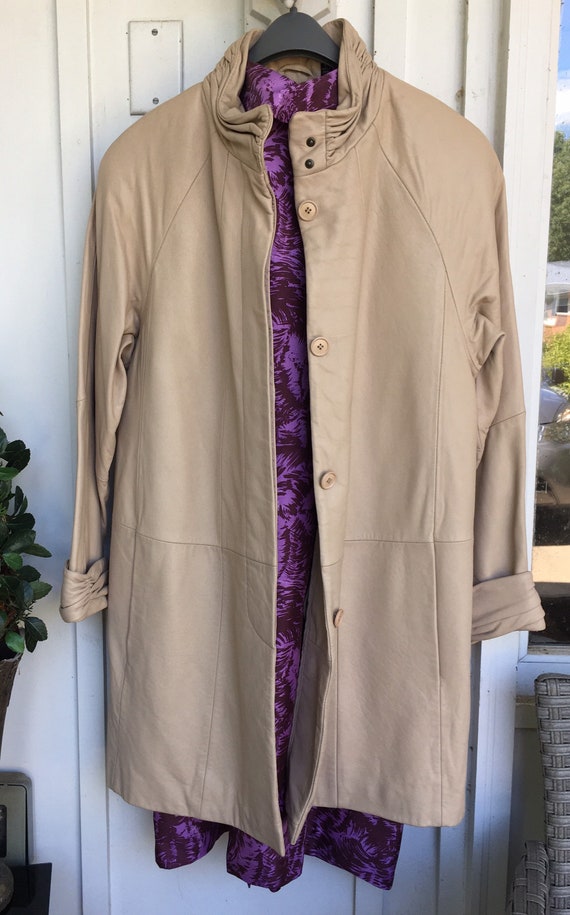 Leather Tibor Swing Coat.