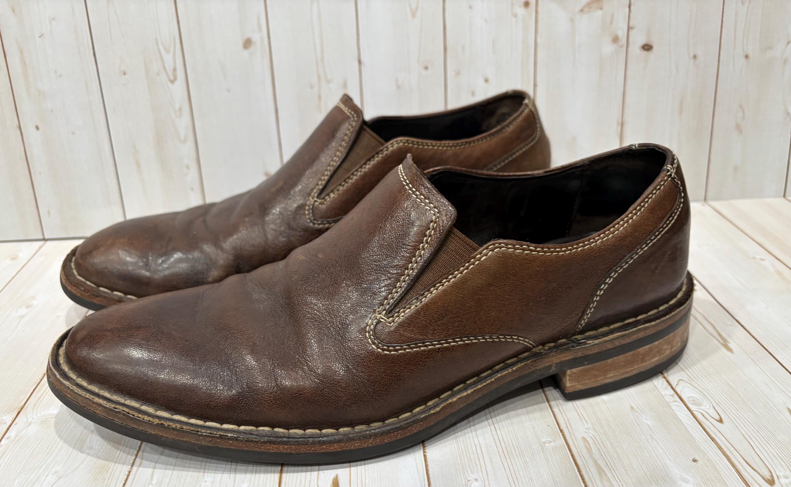 Mens Cole Haan Nike Air Brown Leather Slip on Shoes Size 9  display picture 1