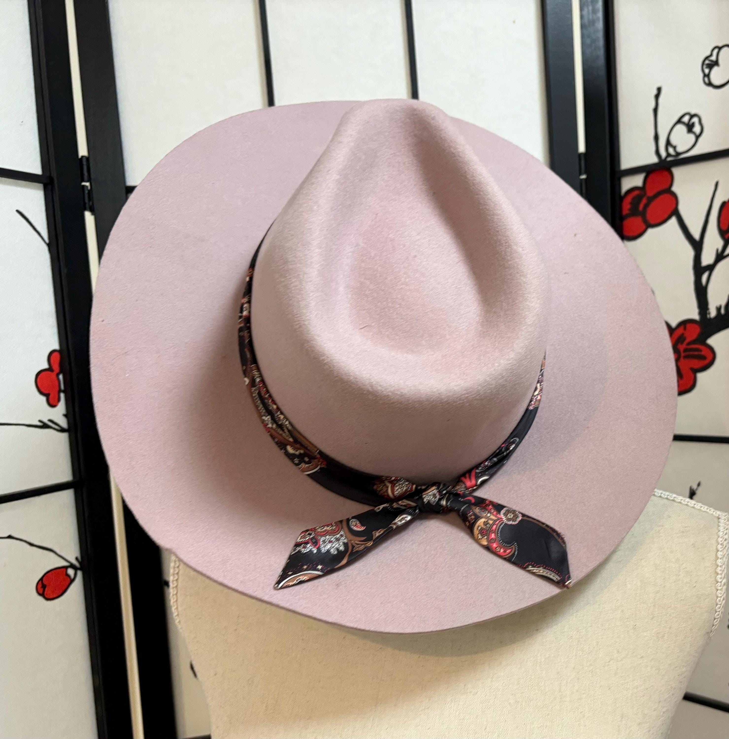 Vintage Wyeth Lilac Wool Fedora Hat, Silk Band - Etsy display picture 2