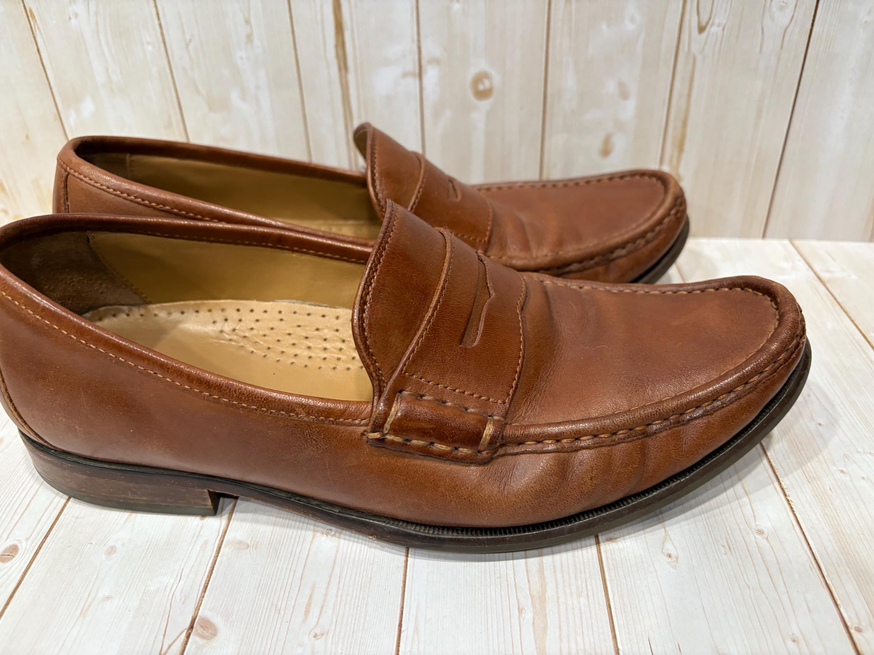 Cole Haan Grand OS Pinch Penny Loafers Men 10 Brown Leather Slip On Office Shoes Amazon.com | Cole Haan Men main image 4