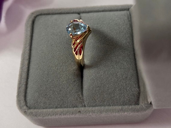 Vintage 1970s  Gold Plate Topaz Ring by Joseph Cl… - image 5