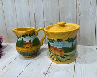 Azucarero y lechera vintage Bella Casa de Ganz