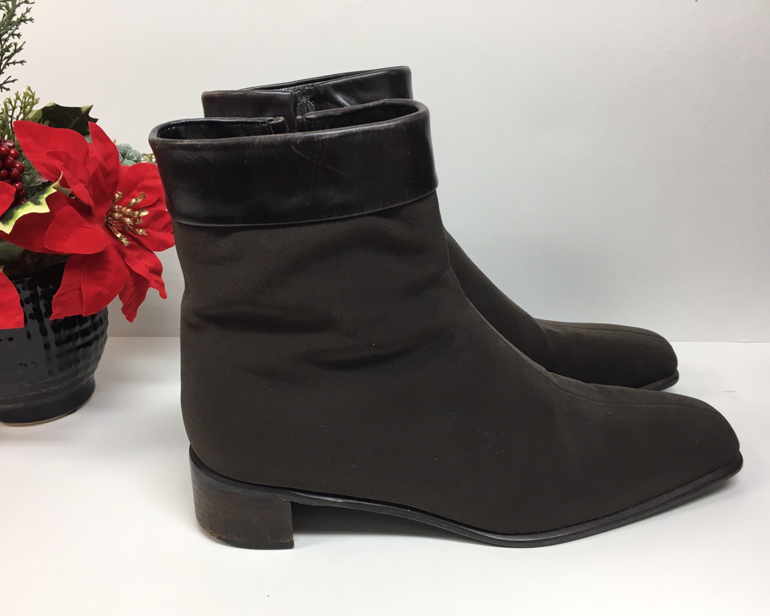 stuart weitzman square toe boots