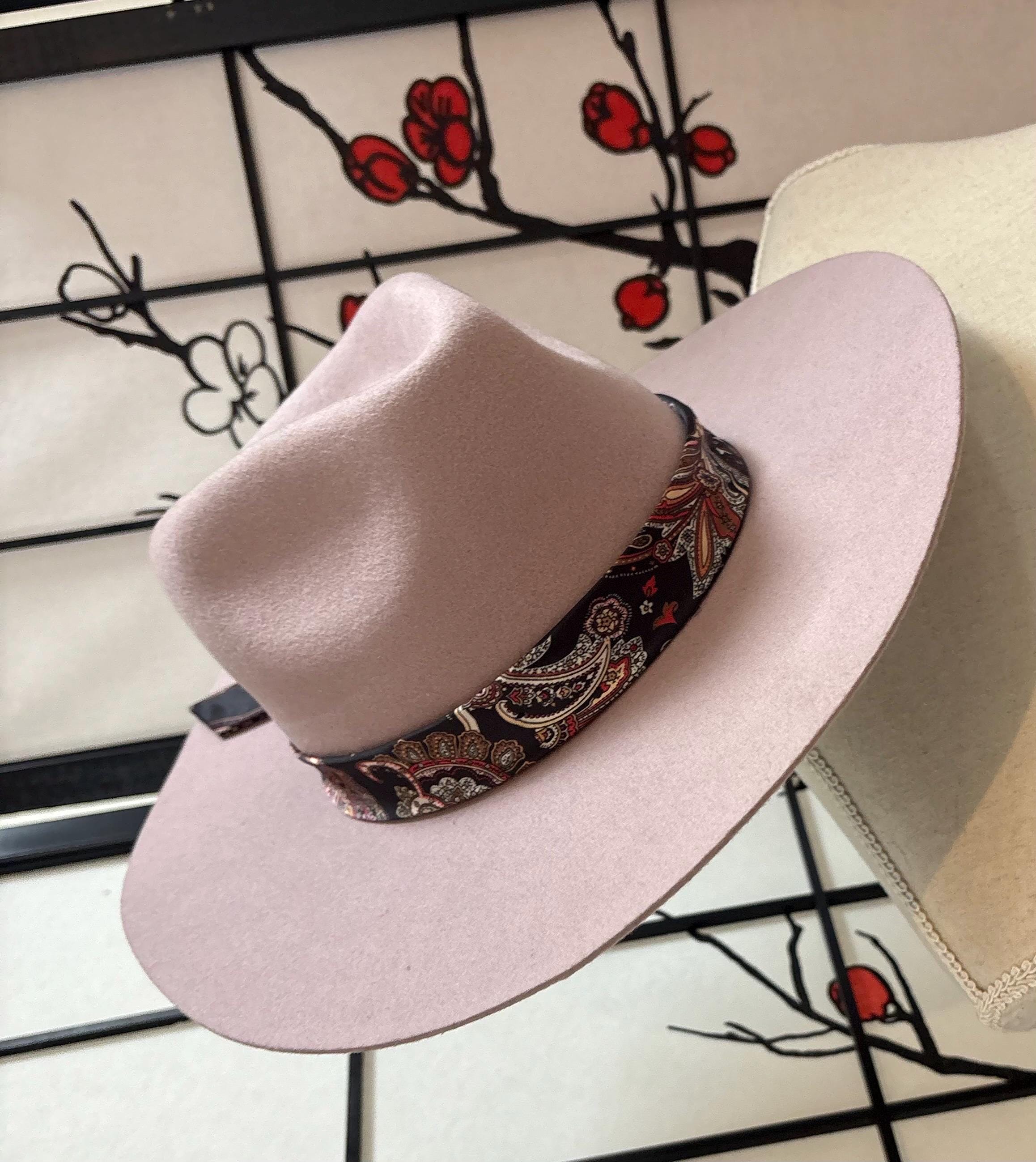 Vintage Wyeth Lilac Wool Fedora Hat, Silk Band - Etsy