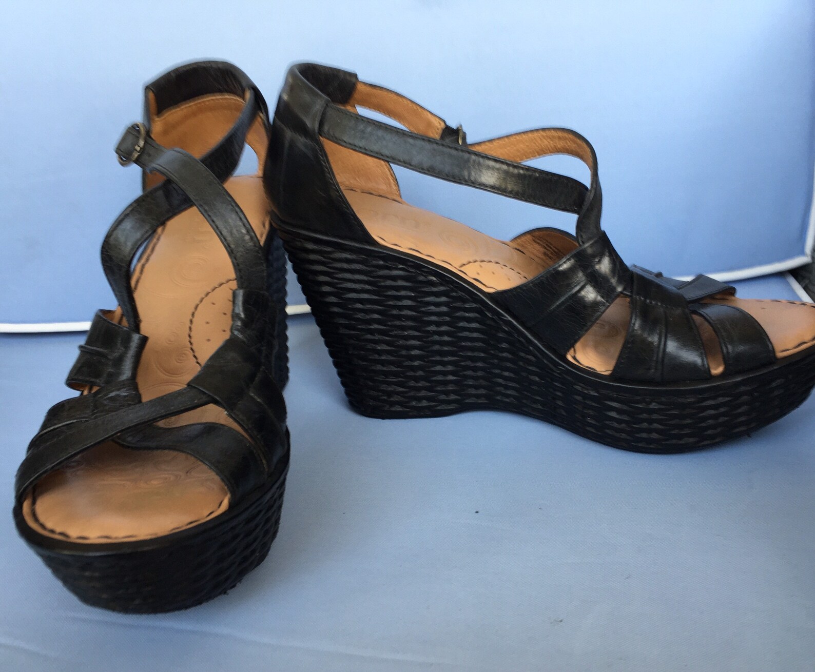 basket weave pumps